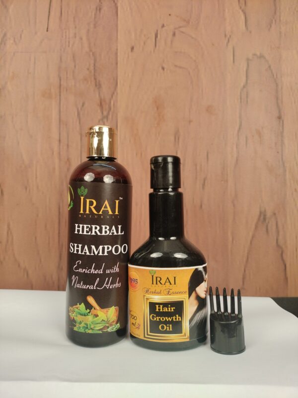 HAIR GROWTH OIL & HERBAL SHAMPOO COMBO PACK - Image 2